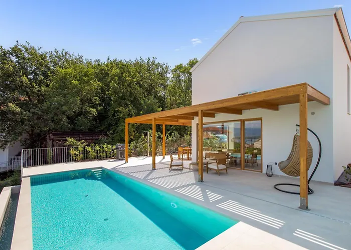 Villa 2 With Pool Soline, Krk, 280 M From Beach, By 4Villas