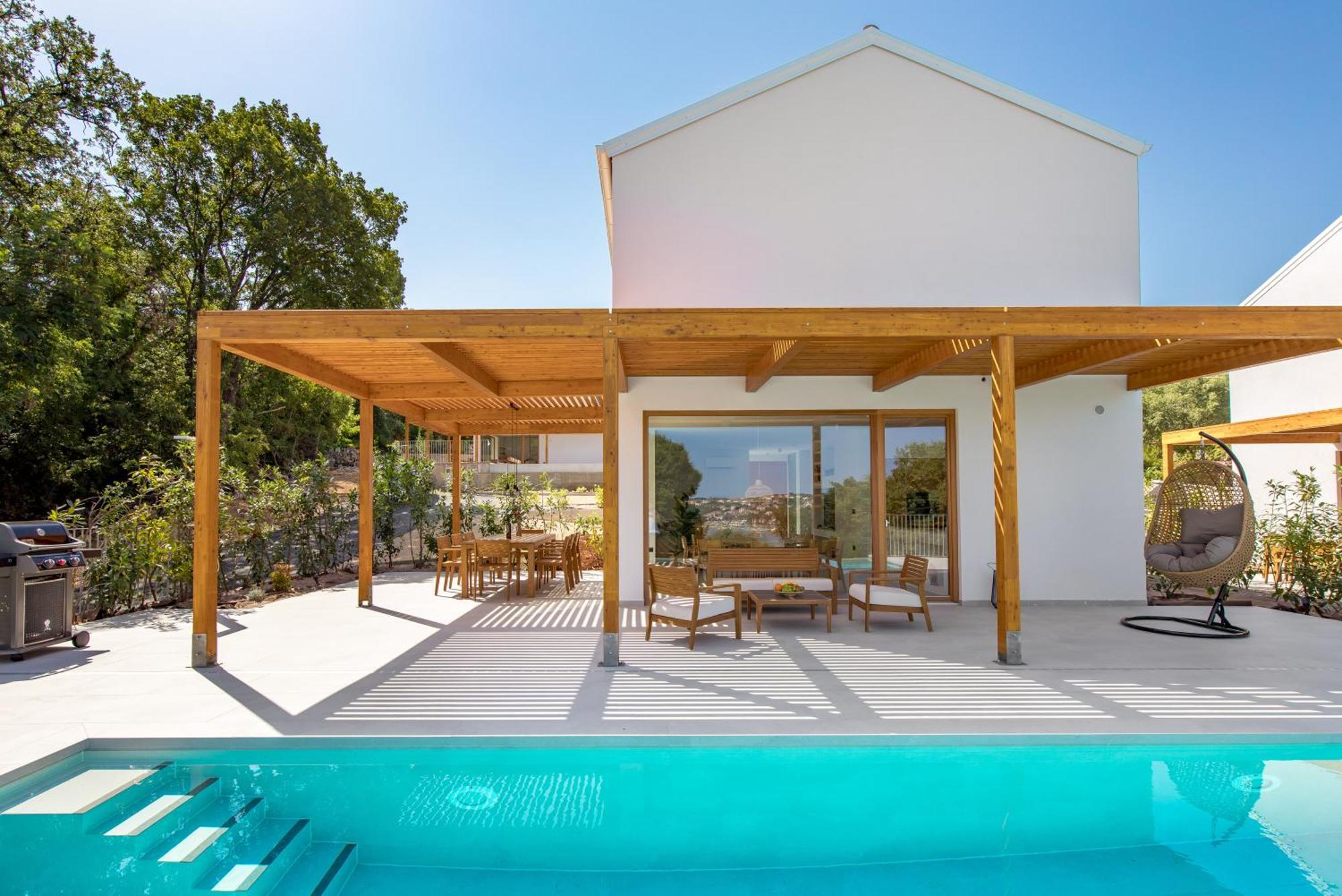 2 With Pool Soline, Krk, 280 M From Beach, By 4villas *