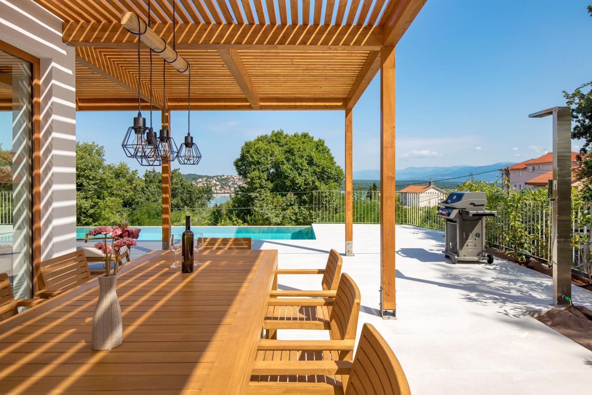 2 With Pool Soline, Krk, 280 M From Beach, By 4villas *