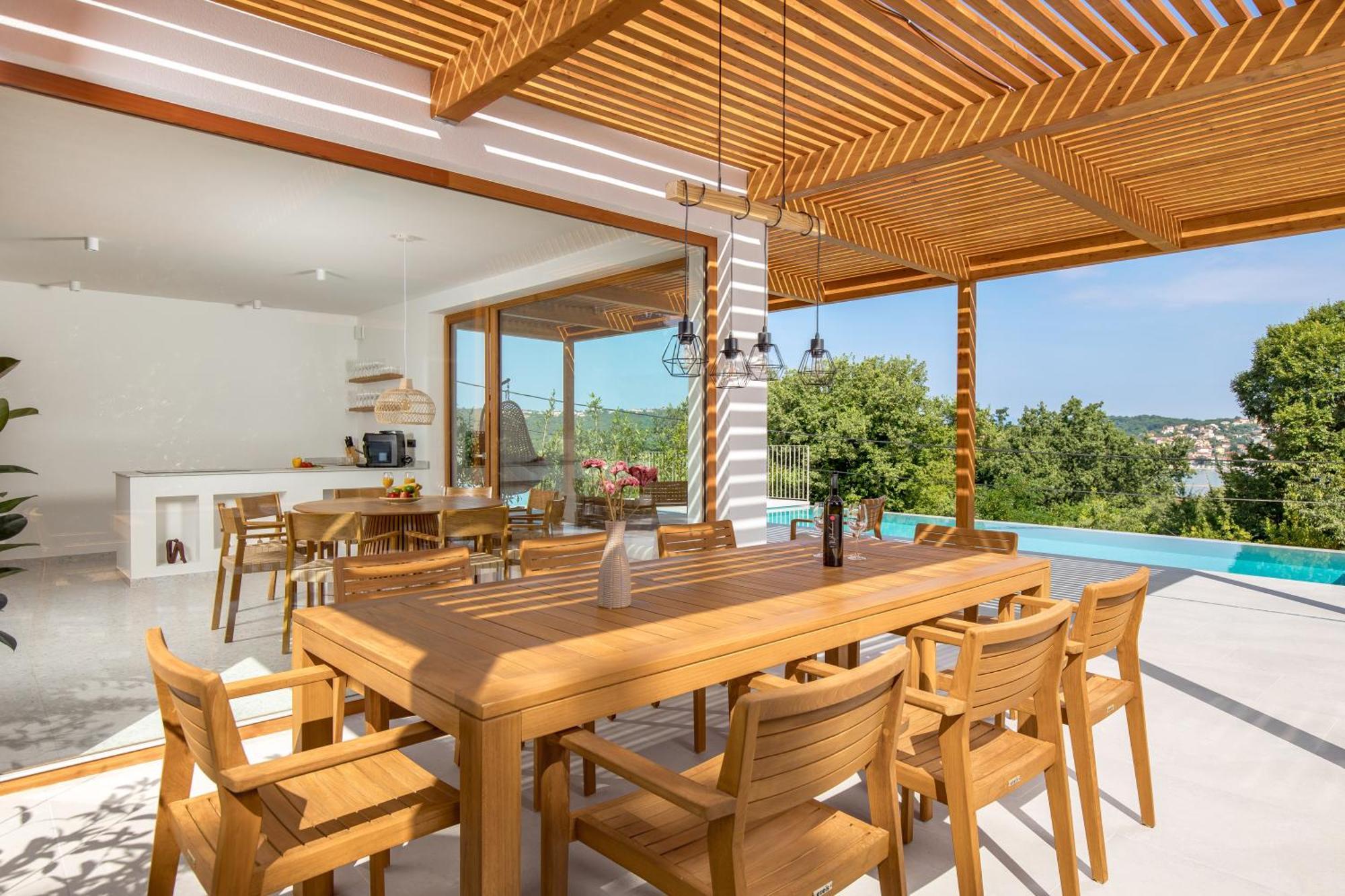 2 With Pool Soline, Krk, 280 M From Beach, By 4villas *