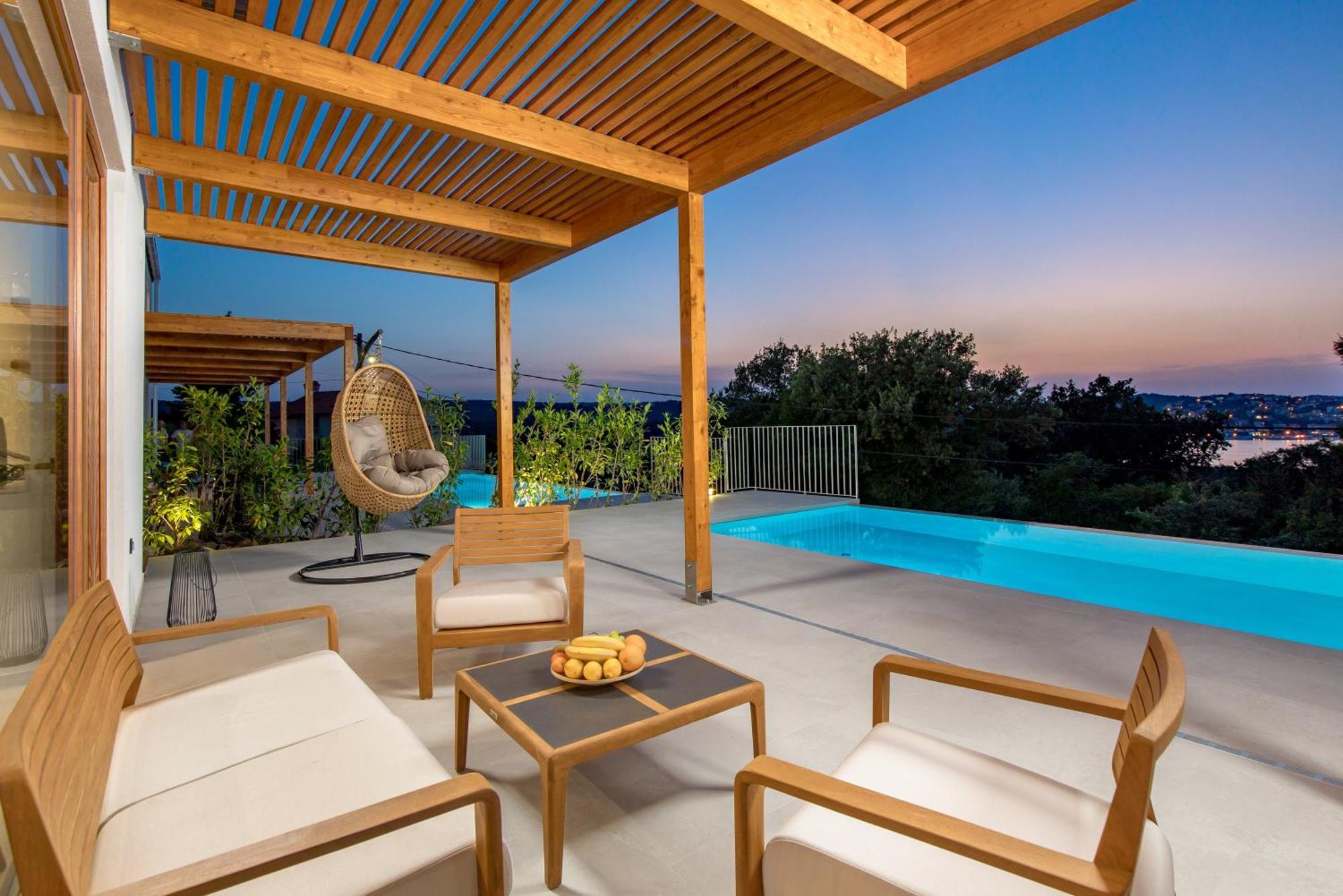 2 With Pool Soline, Krk, 280 M From Beach, By 4villas Soline (Krk)