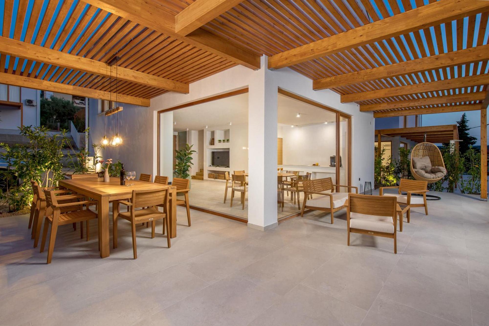2 With Pool Soline, Krk, 280 M From Beach, By 4villas Villa *