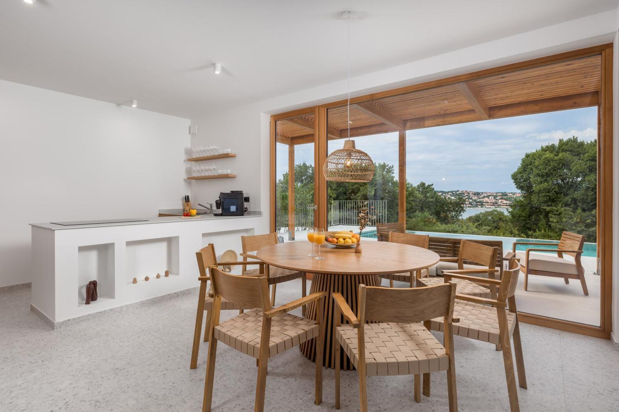 Villa 2 With Pool Soline, Krk, 280 M From Beach, By 4villas